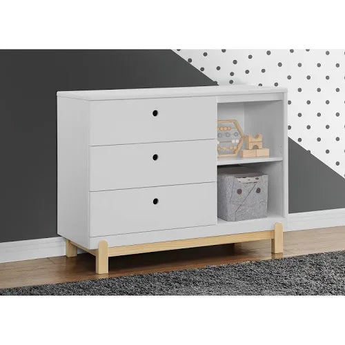 Simmons | Poppy | 3-Drawer Dresser with Cubbies