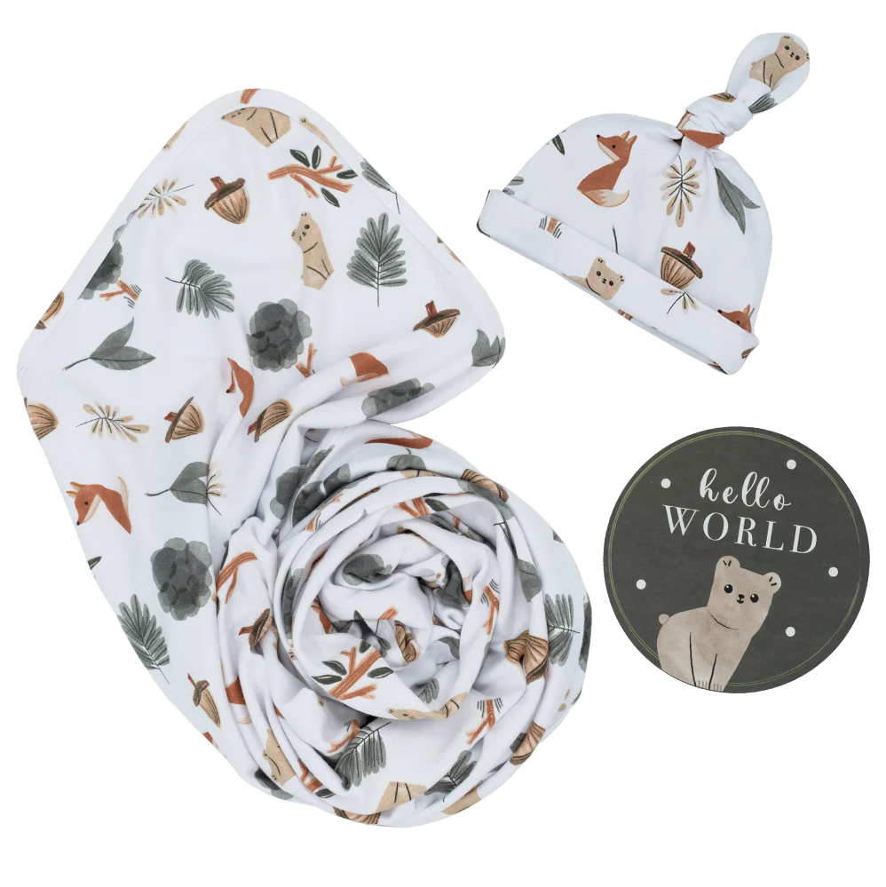 Living Textiles | Hello World Gift Set | Forest Retreat