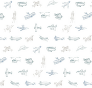 Magnetic Me | Airplanes Organic Cotton Footie