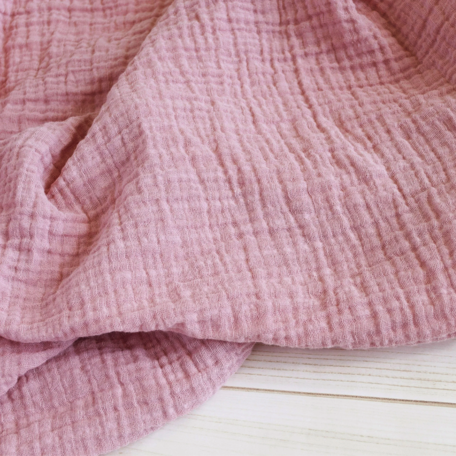 Sugar + Maple | Muslin Swaddle Blanket | Blush Pink