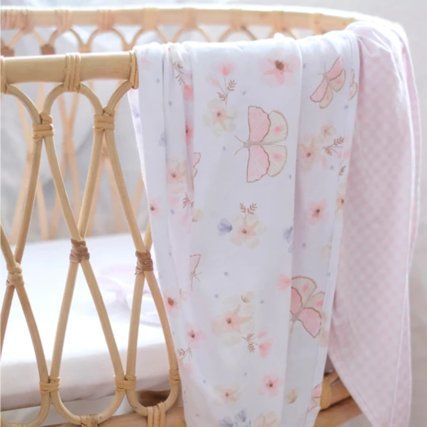 Living Textiles | 2PK Jersey Swaddle | Fly Away