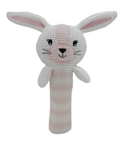 Living Textiles | Huggable Knit Rattle | Lucy Bunny