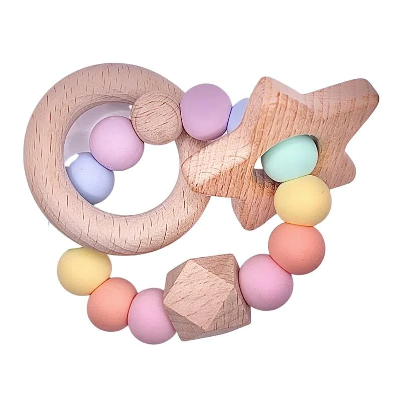 Sugar + Maple | Ring Teethers | Pastel