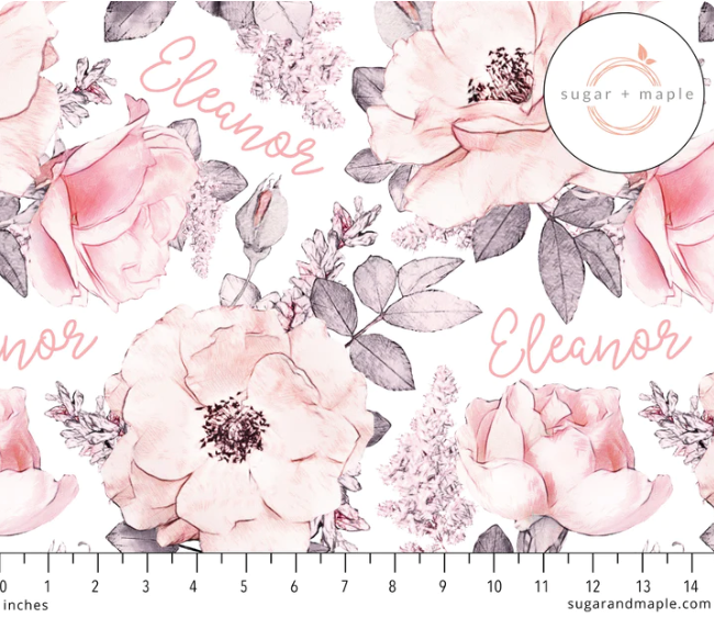 Sugar + Maple | Stretchy Blanket | Wallpaper Floral