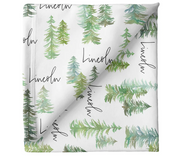 Sugar + Maple | Stretchy Blanket | Pine Tree