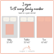 Sugar + Maple | Plush Minky | Rainbow Blue
