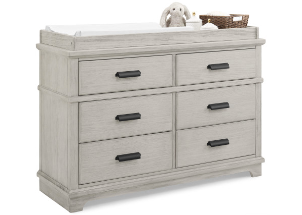 Simmons | Asher 6 Drawer Dresser with Changing Top