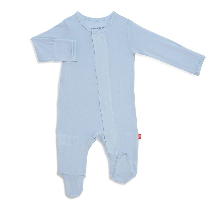 Magnetic Me | Baby Blue Modal Footie