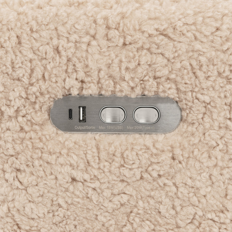 Babyletto Kiwi Plus Power Recliner and Swivel Glider with Power Adjustable Headrest and USB Port