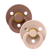 BIBS | Colour Pacifiers 2 Pack - Woodchuck/Blush