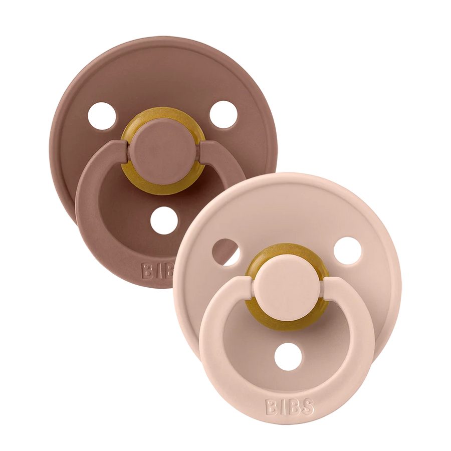 BIBS | Colour Pacifiers 2 Pack - Woodchuck/Blush