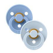 BIBS | Colour Pacifiers 2 Pack - Sky Blue/Baby Blue