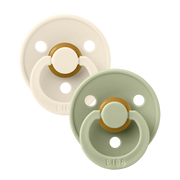 BIBS | Colour Pacifiers 2 Pack - Ivory/Sage