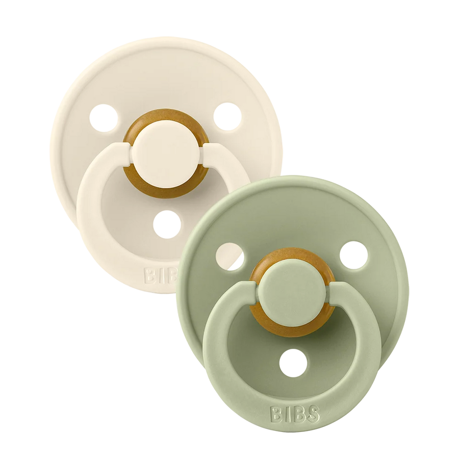 BIBS | Colour Pacifiers 2 Pack - Ivory/Sage