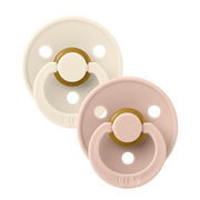 BIBS | Colour Pacifiers 2 Pack - Ivory/Blush