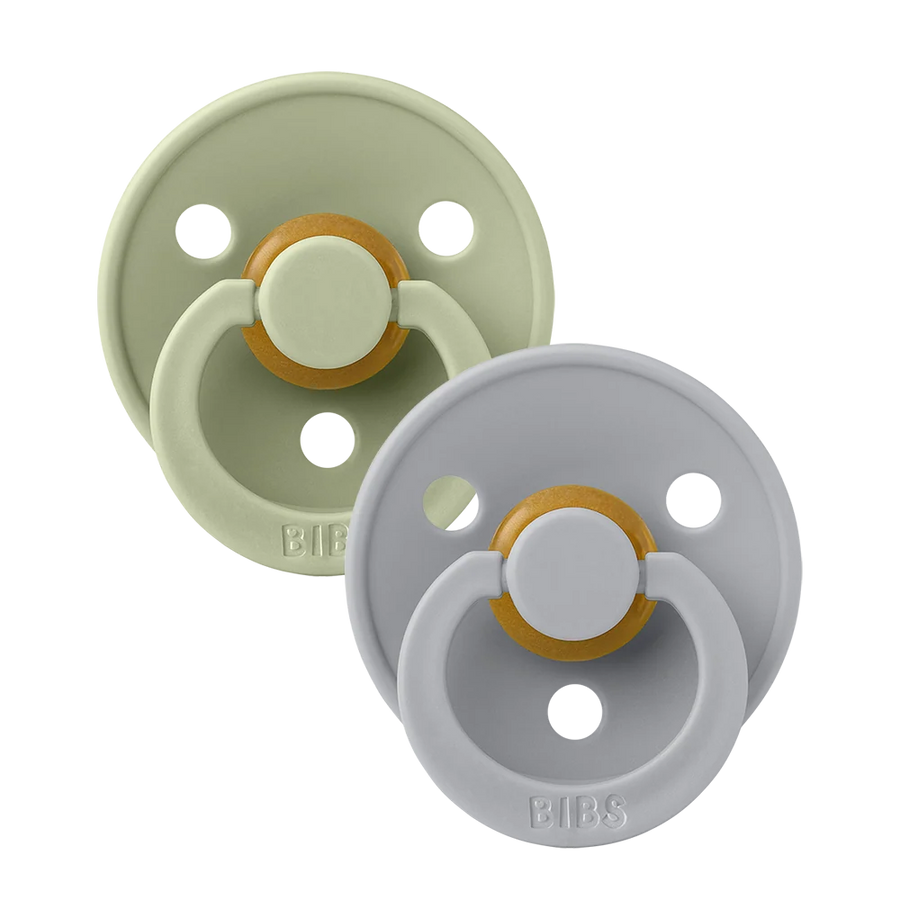 BIBS | Colour Pacifiers 2 Pack - Sage/Cloud