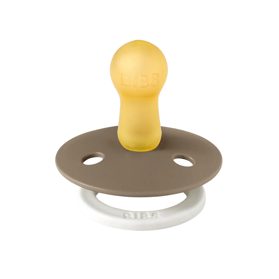 BIBS | Colour GLOW Pacifiers 2 Pack - Vanilla/Dark Oak