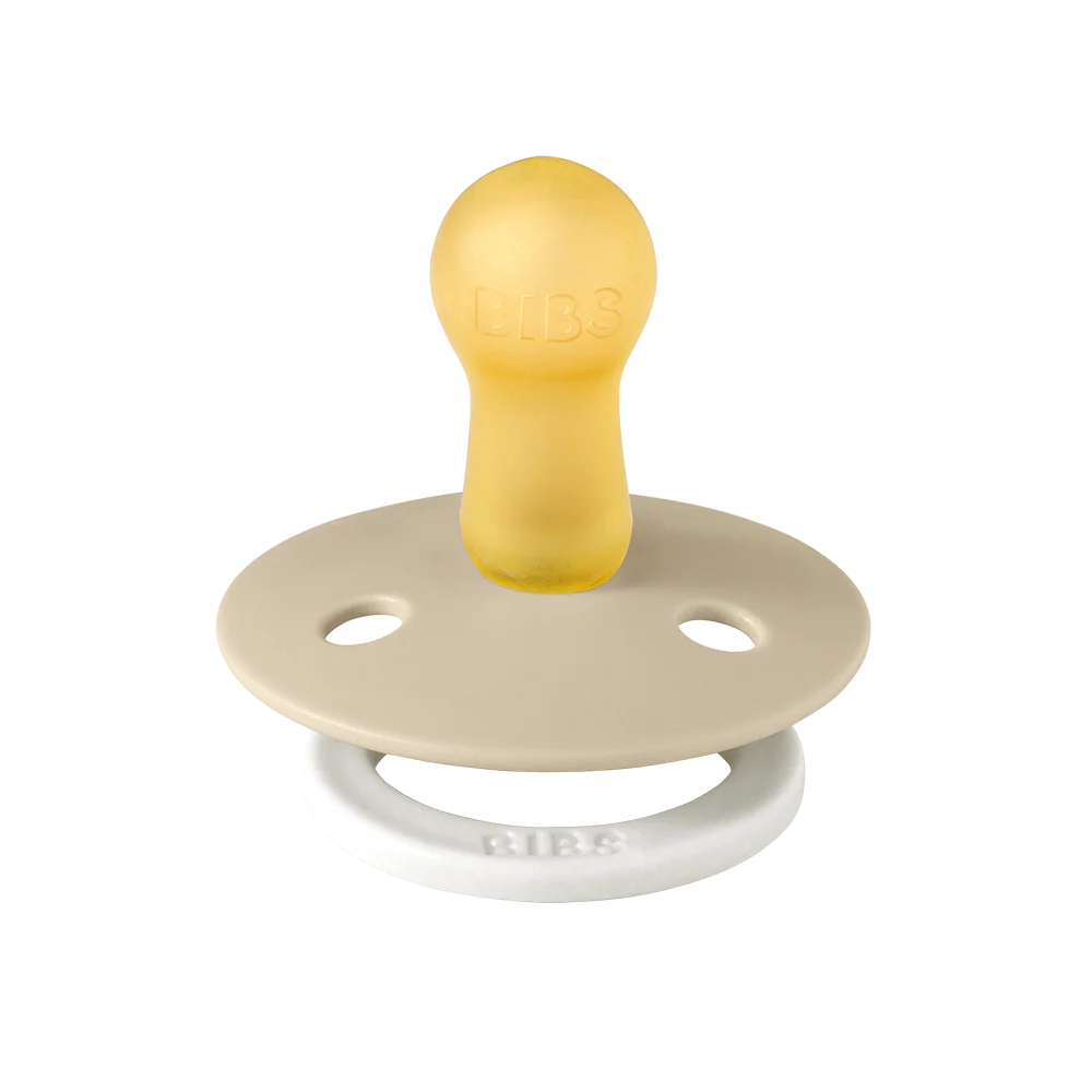BIBS | Colour GLOW Pacifiers 2 Pack - Vanilla/Dark Oak