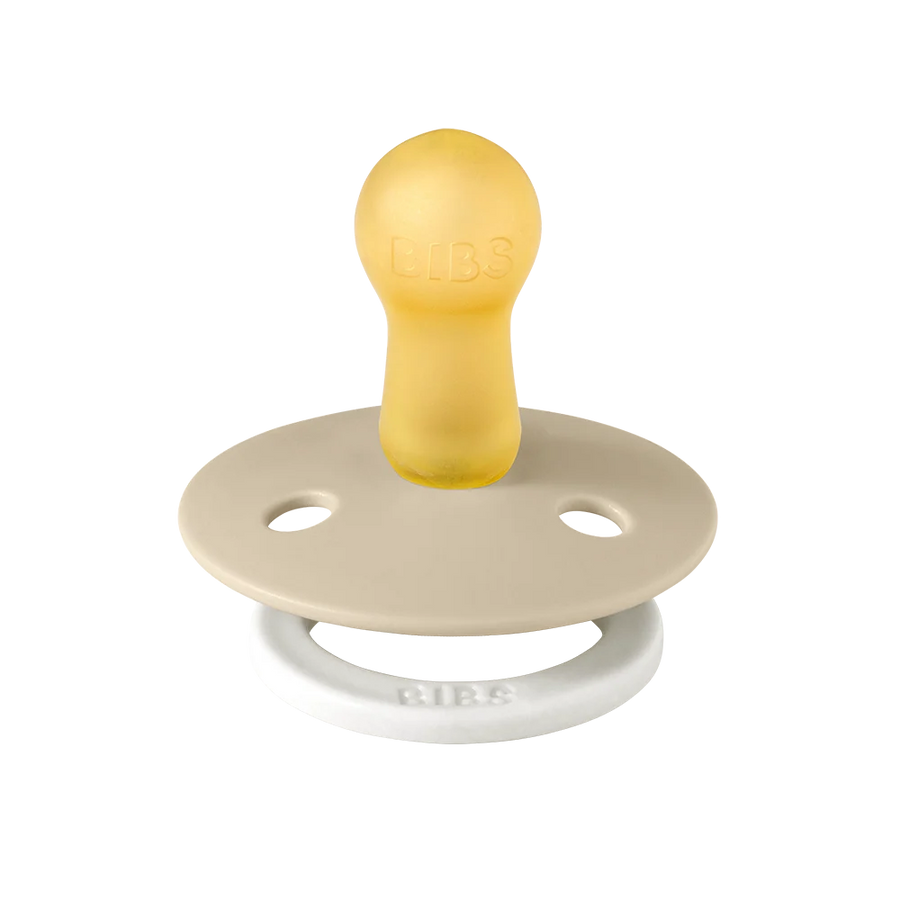 BIBS | Colour GLOW Pacifiers 2 Pack - Vanilla/Dark Oak