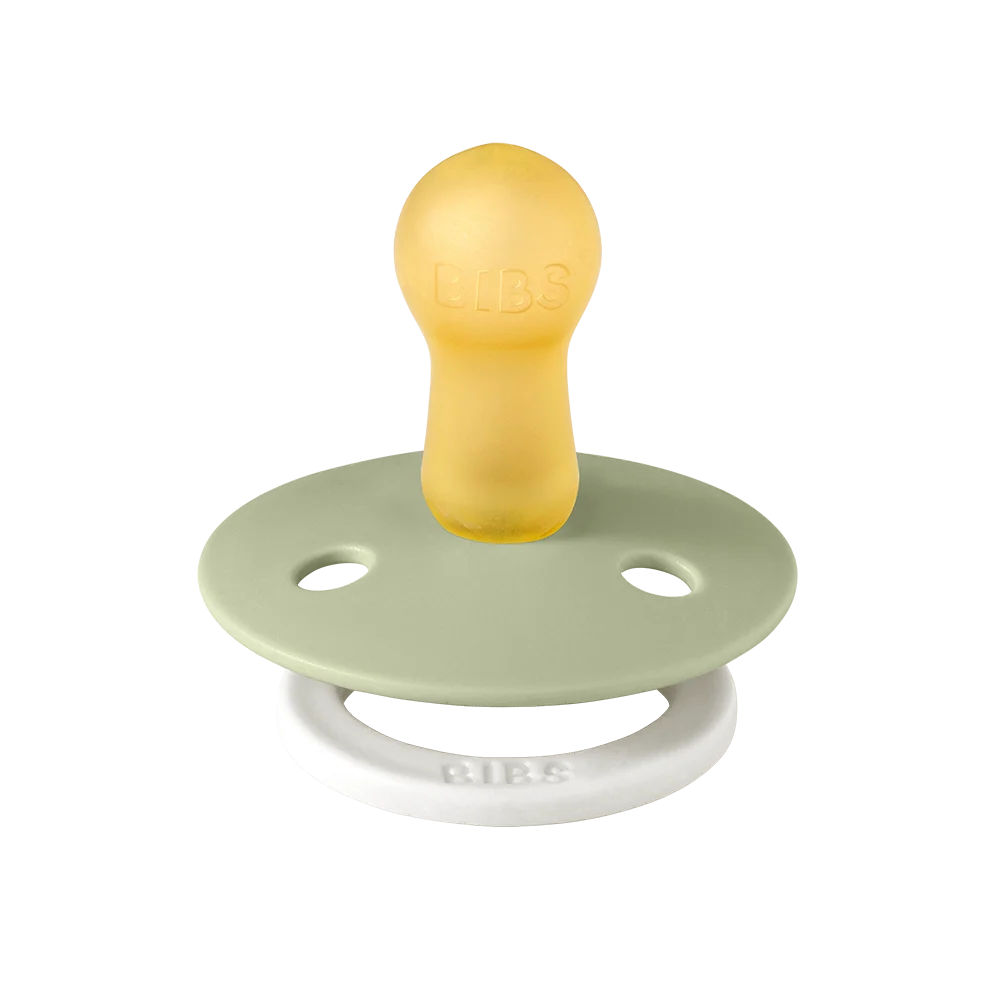BIBS | Colour GLOW Pacifiers 2 Pack - Sage/Cloud
