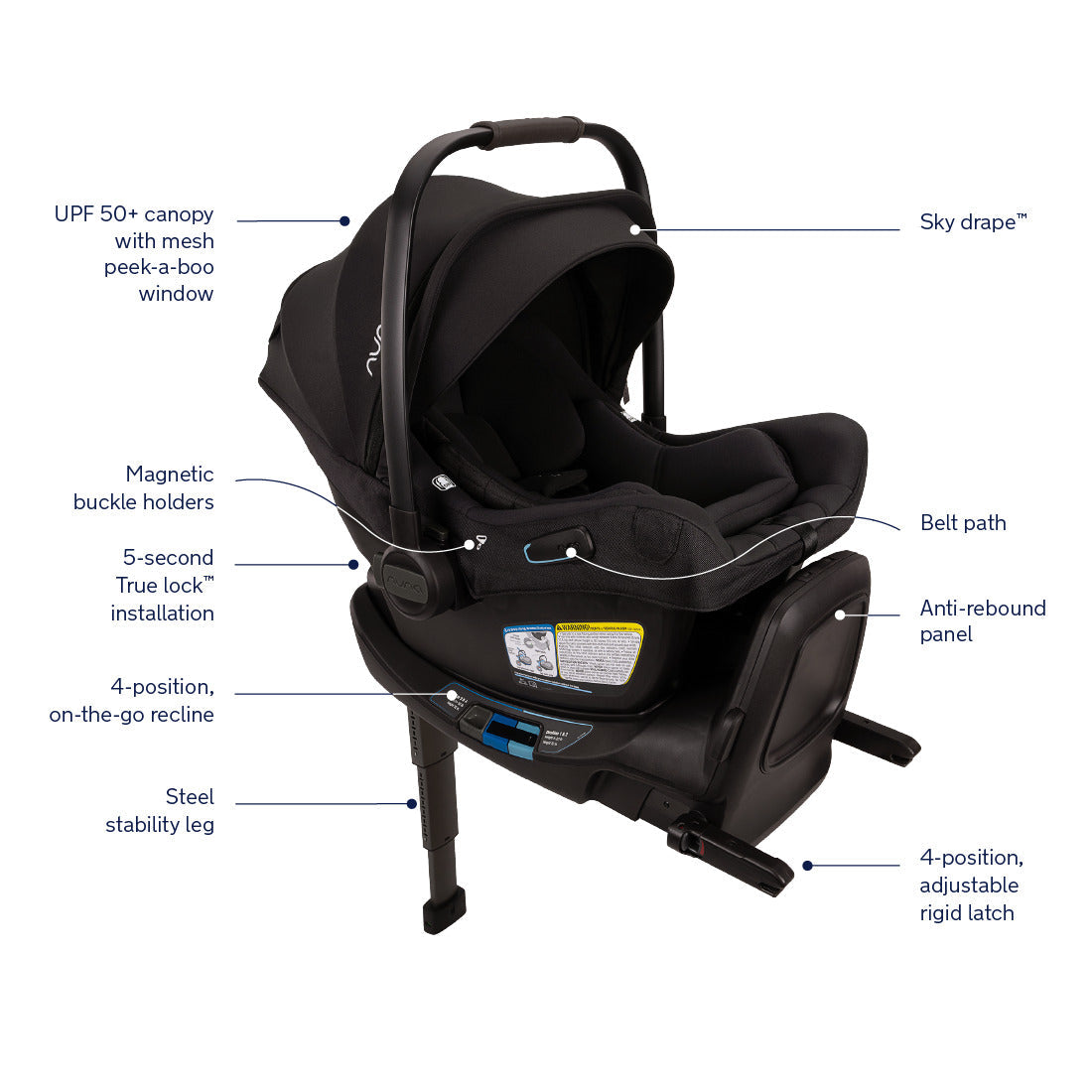Nuna | PIPA Aire RX Infant Car Seat + RELX Base