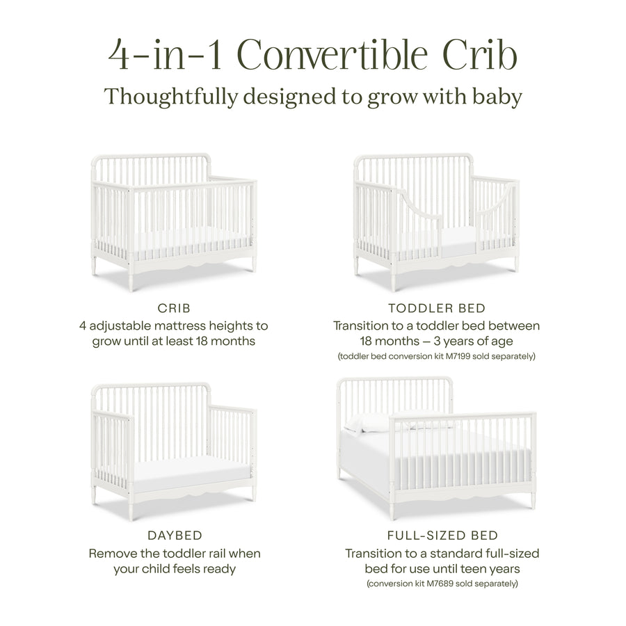 Namesake Liberty 4-in-1 Convertible Spindle Crib