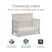 Monogram by Namesake Emory Farmhouse 4-in-1 Convertible Crib