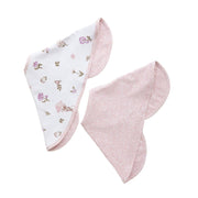 Living Textiles | 2PK Baby Bib Burp Cloth | Mushroom House