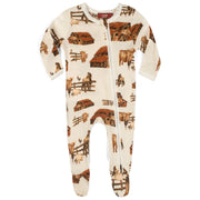 Milkbarn | Homestead Organic Zipper Footed Romper