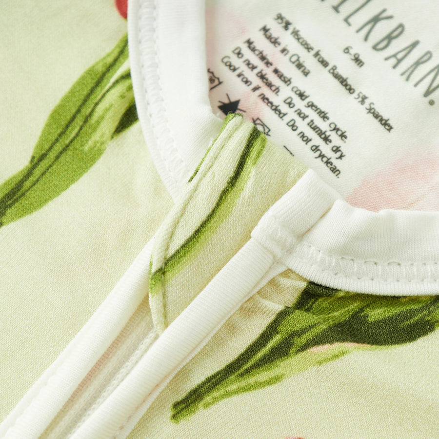Milkbarn | Tulip Luxe Stretch Footed Romper