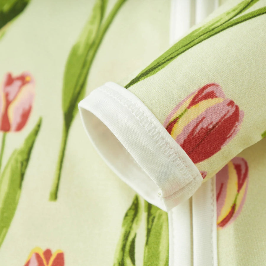 Milkbarn | Tulip Luxe Stretch Footed Romper