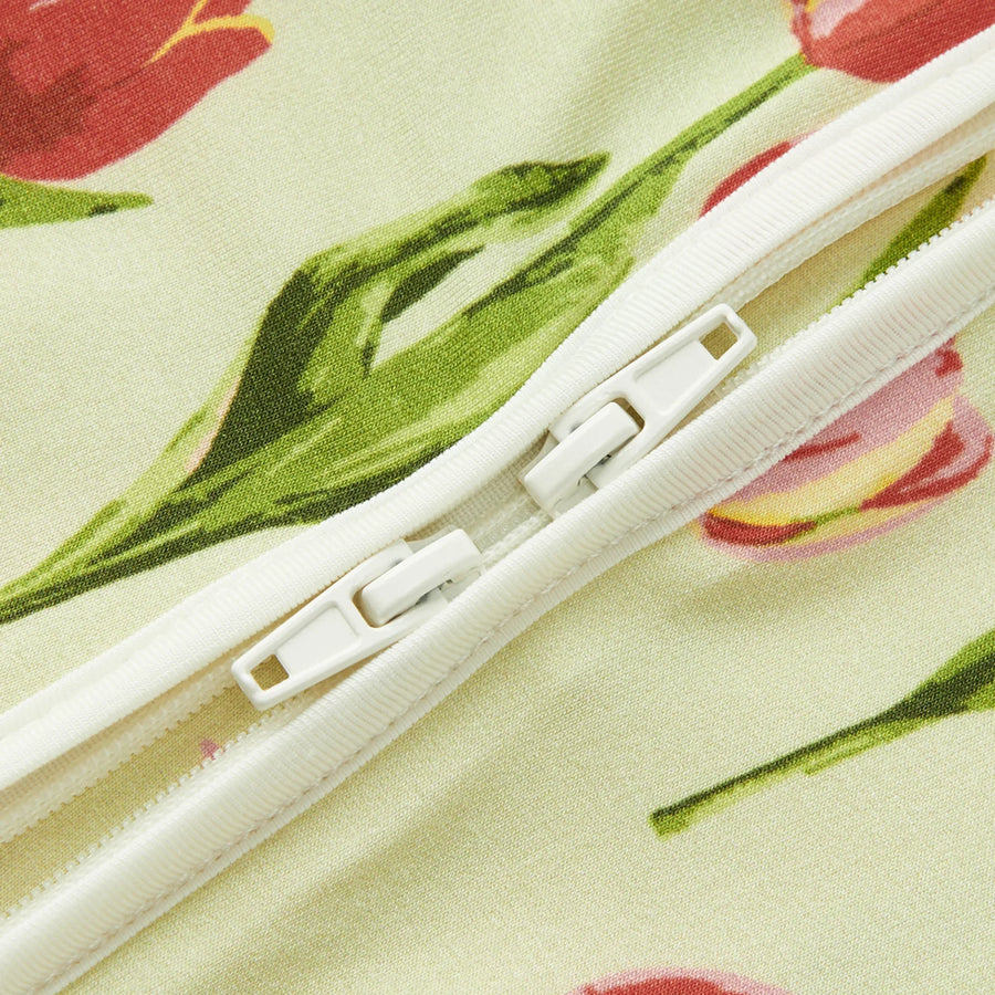 Milkbarn | Tulip Luxe Stretch Footed Romper