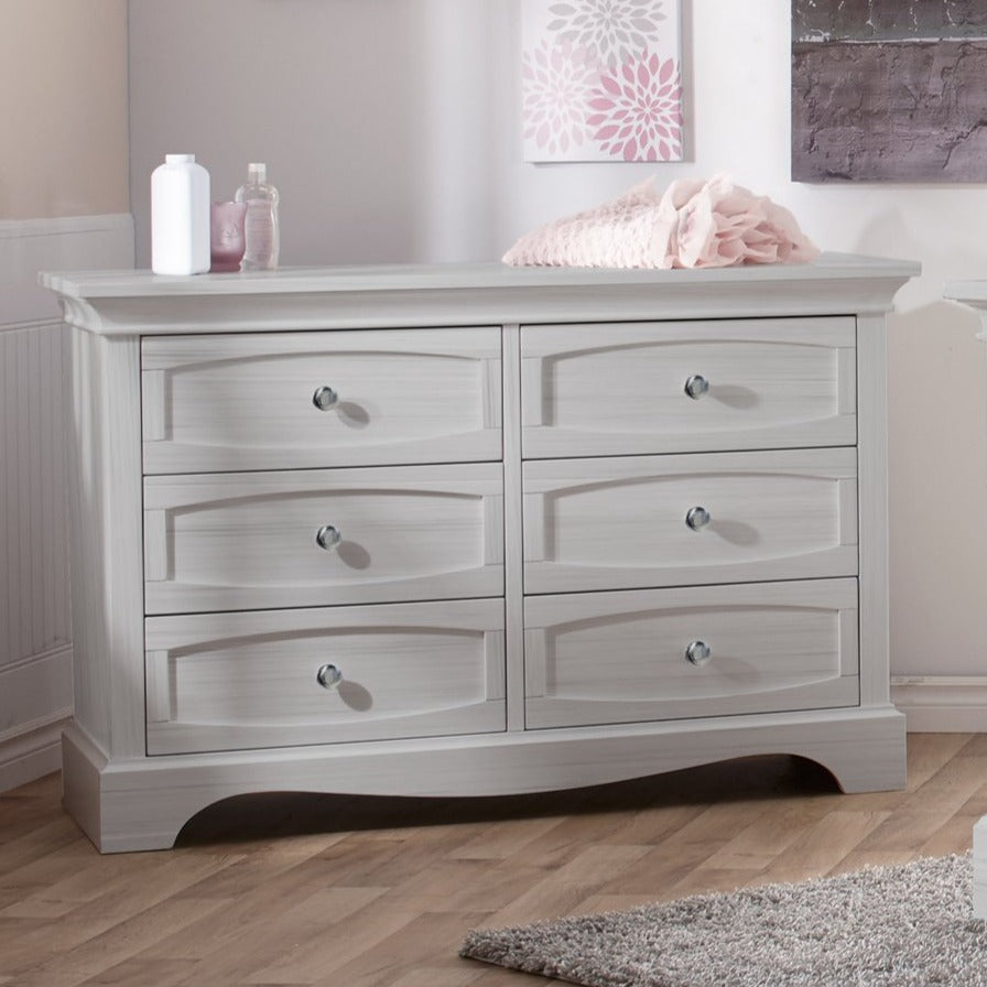 Pali Enna Forever Crib + Double Dresser + 5-Drawer Chest Set