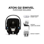 Cybex Aton G2 Swivel Infant Car Seat + Load Leg Base