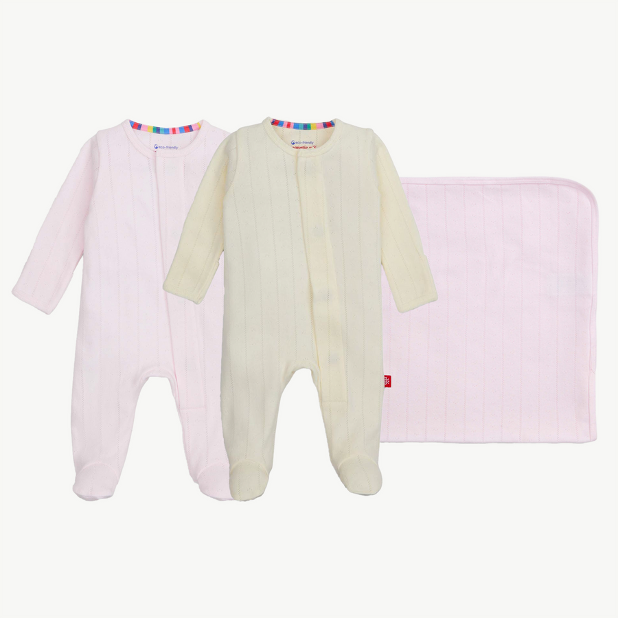 Magnetic Me | Hello Baby Pointelle 3Pc Gift Set