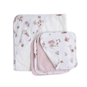 Living Textiles | 5pc 100% Cotton Bath Gift Set | Mushroom House