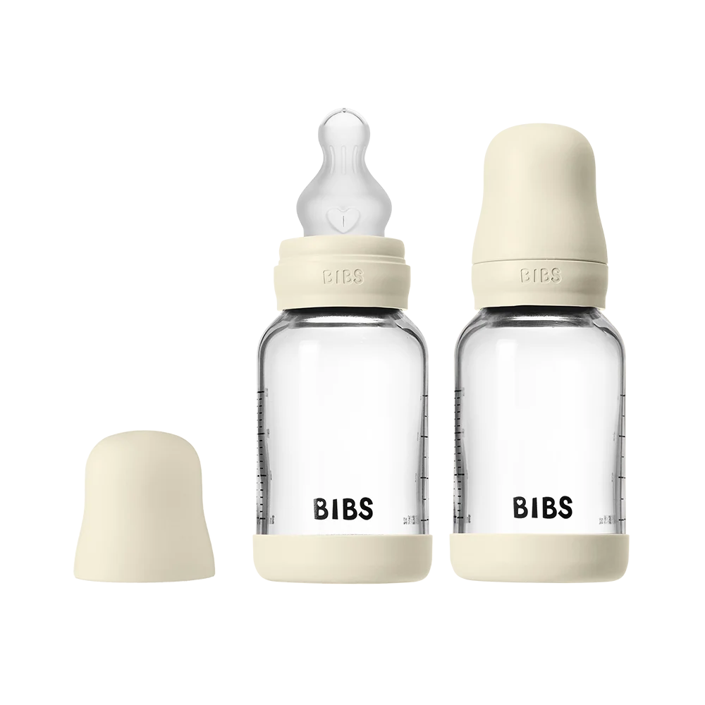 BIBS | 4oz Glass Baby Bottle 2-Pack