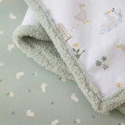 Living Textiles | Premium Cotton Baby Blanket w/ Plush Lining | Goosey Goosey