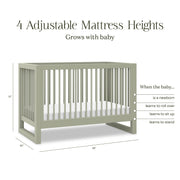 Namesake Nantucket 3-in-1 Convertible Crib with Toddler Bed Conversion Kit