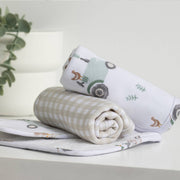 Living Textiles | 5pc 100% Cotton Bath Gift Set | Tractor Ride