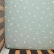 Living Textiles | 100% Premium Cotton Jersey Crib Sheet - Little Geese