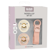 BIBS | Colour Pacifier & Loop Clip Gift Set