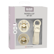BIBS | Colour Pacifier & Loop Clip Gift Set