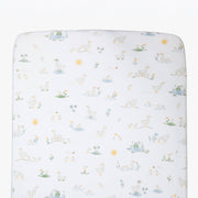 Living Textiles | 100% Premium Cotton Jersey Crib Sheet - Goosey Goosey