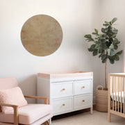 Sugar + Maple Round Sign | Stained