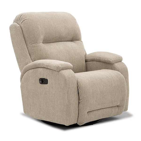 Best Chairs | Maverly Power Cozzia Swivel Glider/Recliner w/ Heat & Massage