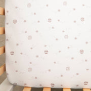 Living Textiles | 100% Premium Cotton Jersey Crib Sheet - Honey Pot