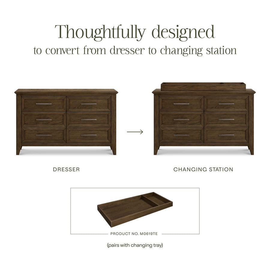 Monogram by Namesake Barrow 6-Drawer Double Dresser