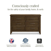 Monogram by Namesake Barrow 6-Drawer Double Dresser