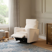 Monogram by Namesake Willa Deluxe Power Recliner and Swivel Glider with Heat + Massage | Ivory Corduroy | EXCLUSIVE!